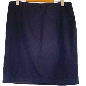 Beeches brook career skirt with back zipper navy